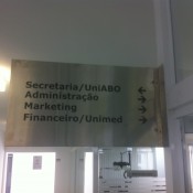 placa de aço escovado com adesivo