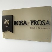 Letras em PVC expandido