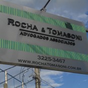 Letreiro em PVC expandido